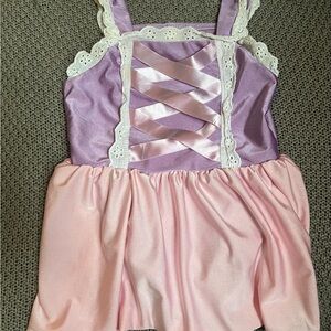 Rapunzel style Pink and Purple girls Swim One Piece adorable!